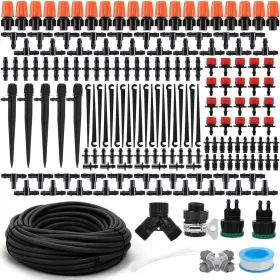 -47 445050755785 Garden Irrigation Kit 131ft 1/4 Inch Drip System Wi