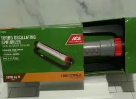7139231 Ace Sprinkler-ace Turbo Oscillating Adj Range Control 18 Durable Nozzles