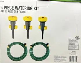 7304108 Ace Hardware 5 Piece Watering Set Landscape Bed Pattern Turret Lawn Sprinkler Kit