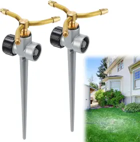 Acostop-3-arms-sprinkler Acostop Aluminum Alloy Lawn Sprinklers With 3 Arms Brass Nozzle Long-distance Spray For Acostop-3-arms-sprinkler Acostop Aluminum Alloy Lawn Sprinklers With 3 Arms Brass Nozzle Long-distance Spray For
