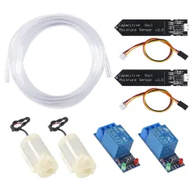 Aediko 687117713773 2 Sets Automatic Irrigation Diy Kit Self Watering System With Capacitive Soil