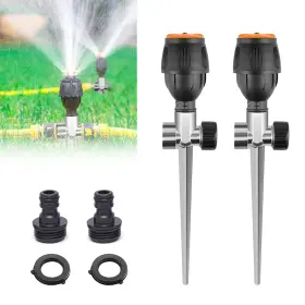 Scssq001 Ajiusir Gear Drive Sprinkler 360-degree Automatic For Efficient Lawn Watering