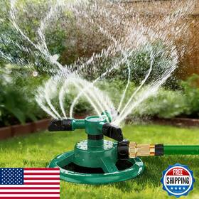 Andvana B0gjf1d7z1 Garden Sprinkler Automatic 360 Rotating Large Area Cover Yard Lawn Kids
