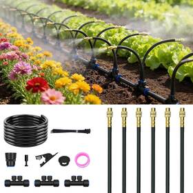 Apextradingss Pg-6m Drip Irrigation System For Garden Automatic Watering With Adjustable 360