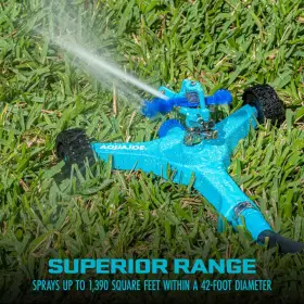 Aqua Joe 313048158153 10 Inch Indestructible Zinc Impulse 360-degree Sprinkler