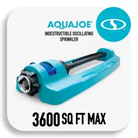 Aqua Joe 313110063040 Indestructible Metal Base Oscillating Sprinkler With Adjustable Spray Aqua Joe 313110063040 Indestructible Metal Base Oscillating Sprinkler With Adjustable Spray