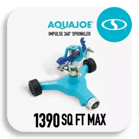 Aqua Joe 445039250263 6 Inch 360 Indestructible Zinc Impulse Sprinkler