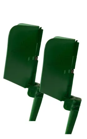 Corner2 Aquadirectors 850029429036 2 Pack Corner Design Green Sprinkler Shield Overspray Protector Guard