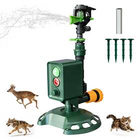 Aspect Living Gh-583 Solar Motion-activated Animal Repellent Sprinkler For Lawn And Garden Water Spr