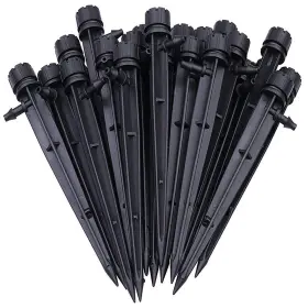 Lms-zjydt-167161714 Axe Sickle Set Of 100 Drip Emitters Perfect For 4mm / 7mm Tube Adjustable 360 Degree Wa
