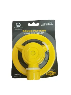 004113 B.a Fischer B.a. Round Pattern Spot Sprinkler 30ft Diameter Metal Yellow 004113 B.a Fischer B.a. Round Pattern Spot Sprinkler 30ft Diameter Metal Yellow