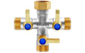 Bacasin B0dsw3d8lx Brass Garden Hose Splitter 3 Way Outdoor Ght 3/4