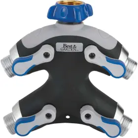 Dib50316 Best Garden Metal 4-outlet Hose Shutoff Manifold Dib50316 Best Garden Metal 4-outlet Hose Shutoff Manifold