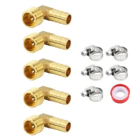 Dk28d1114wc Bevdicnc Hose Barb 90 Degree 1/2 Inch To Npt Male Thread Brass Pipe Fitt