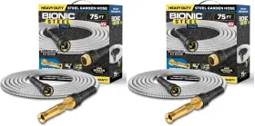 B0f67qz6cn Bionic Steel 75ft Stainless Garden Hose Ultra Durable Kink-free Brass