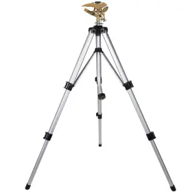 Jcyz1 Biswing Large Impact Sprinkler Head On Tripod Base Adjustable Zinc Silver