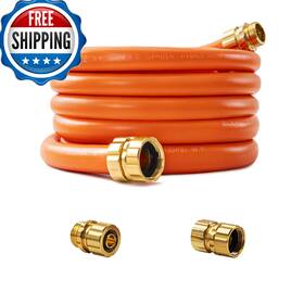 Blendlite B0fpb53kyq 25ft Garden Hose 5/8 Inch Flexible All-weather Leakproof 600 Psi Custom Fi