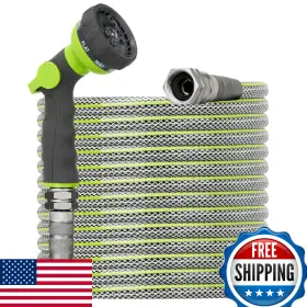 B0crhg1p79 Bluebala 50 Ft Non-expandable Garden Hose Heavy Duty Flexible Water For Home And Yar