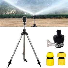 Bonseor 006516589966 Impact Tripod Sprinkler Rotating 360 Degree Automatic Rotat Bonseor 006516589966 Impact Tripod Sprinkler Rotating 360 Degree Automatic Rotat
