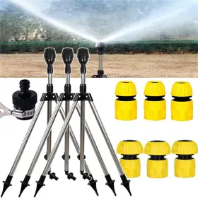 Bonseor 006516589980 Impact Tripod Sprinkler Rotating 360 Degree Automatic Rotat Bonseor 006516589980 Impact Tripod Sprinkler Rotating 360 Degree Automatic Rotat