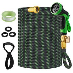 Brisavia B0fjmsdd3f 100ft Lightweight Flexible Garden Hose Non-expandable Water With