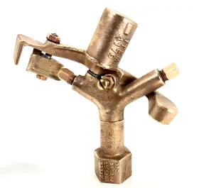 4176 Buckner Rare New Vintage Dual Drive 3/4 Inch Full Circle Brass Impact Sprinkler