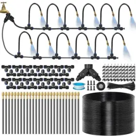 Dgxt01 Buigndg 120ft 1/4 Inch Drip Irrigation System For Garden 26 Adjustable Copper Black