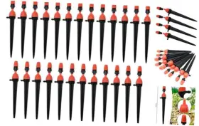 Tj1493 Cadufuelly 1/4 Inch Drip Irrigation Emitters 360 Degree Sprinkler Heads 25 Pack Tj1493 Cadufuelly 1/4 Inch Drip Irrigation Emitters 360 Degree Sprinkler Heads 25 Pack