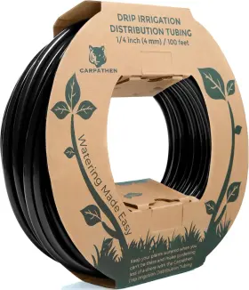 C-dt4-100 Carpathen 1/4 Drip Irrigation Tubing - 100 Ft Black Feet
