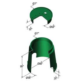 Carson 08091001 7 Inch Round Icv Valve Box With Green Cover