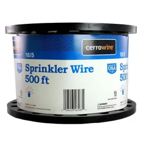 Cerrowire 048243465835 500 Ft. 18/5 Black Solid Copper Sprinkler Wire