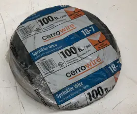 240-1007c Cerrowire 100ft 18/7 Sprinkler Wire