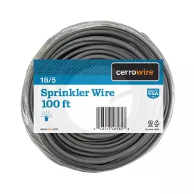 Cerrowire 313057150179 100 Ft. 18/5 Black Solid Copper Sprinkler Wire Cerrowire 313057150179 100 Ft. 18/5 Black Solid Copper Sprinkler Wire