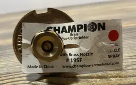 18sf Champion Irrigation Products Brass Pop-up Sprinkler Full Circle Spray #18sf 18sf Champion Irrigation Products Brass Pop-up Sprinkler Full Circle Spray #18sf