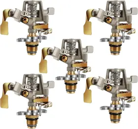 Sprinkler-01 Chengu Impact Sprinkler Head Brass Pulsating Lawns Garden Adjustable 360 Degr
