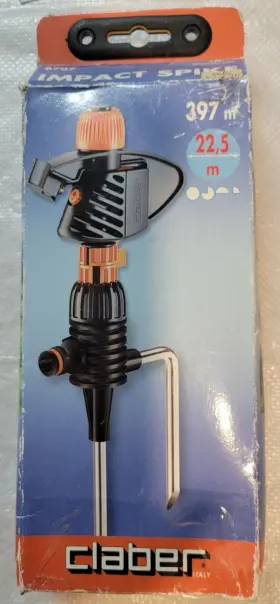 Claber 088243087071 Italy Impact Jet Pulsating Rotating Lawn Sprinkler 8707 - New