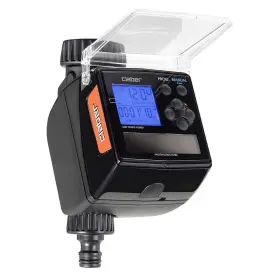 8487 Claber Tempo Hybrid Digital Water Timer With Solar Power For Garden Hose