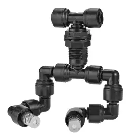 Ddus200 Cozycabin Double Reptile Mister Nozzles 1/4ftft Dual Head Black