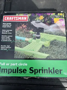 79217 Craftsman Sears Usa Nos Lawn Garden Impulse Sprinkler Full Part Circle