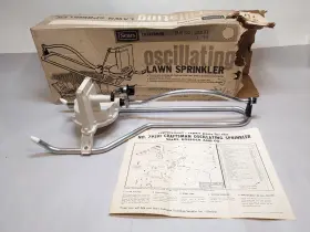 97929 Craftsman Vintage Nos Oscillating Lawn Sprinkler Coverage Of 2100 Sq Ft