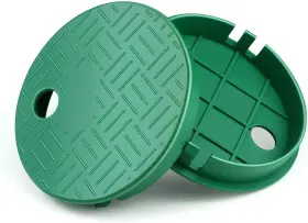 Dayker 445052589531 2pcs Sprinkler Valve Box Cover Plastic Round Lid Id 5.5 Inch Od 6