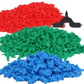 Dceyaor 745499689588 90 Pcs 90/180/360 Angle Sprinklers Miniature Garden Lawn Water Spray Red