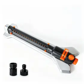 Gm-7073a-go-a302 Diivoo Turbo Oscillating Water Sprinkler With 17 Nozzles Adjustable Range Heavy Duty