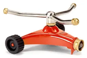10-15050 Dramm 6 Pack Colorstorm Whirling Sprinkler Metal 3-arm Assorted Colors