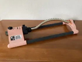 15002 Dramm Vtg Oscillating Metal Sprinkler Orange/pink Colorstorm Pro Lawn Usa