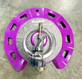 Dramm 364341507469 Colorstorm Metal Spinning Sprinkler Purple