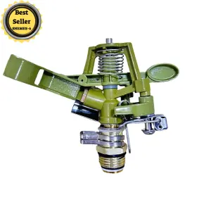 Drincoshow 691546951545 1/2 Inch 3/4 Metal/brass Impact Sprinkler Adjustable 0-360degree Rotation Water Drincoshow 691546951545 1/2 Inch 3/4 Metal/brass Impact Sprinkler Adjustable 0-360degree Rotation Water
