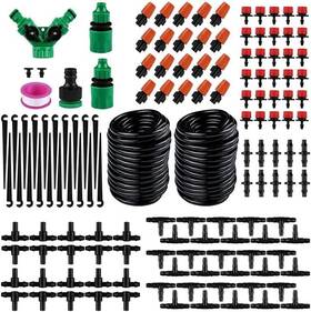 Drincoshow 691546963463 30m/100 Ft Drip Garden Irrigation System Plant Self Watering Hose Spray Kit New