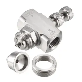 Duefixing 617662836931 1/4 Bspt Misting Low Pressure Flat Fan Air Atomizing Nozzle Spray Tip