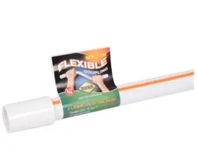 Dura Plastic Products 049081285050 Flexible Coupling Pvc 3/4 Inch Schedule 40 18 Long